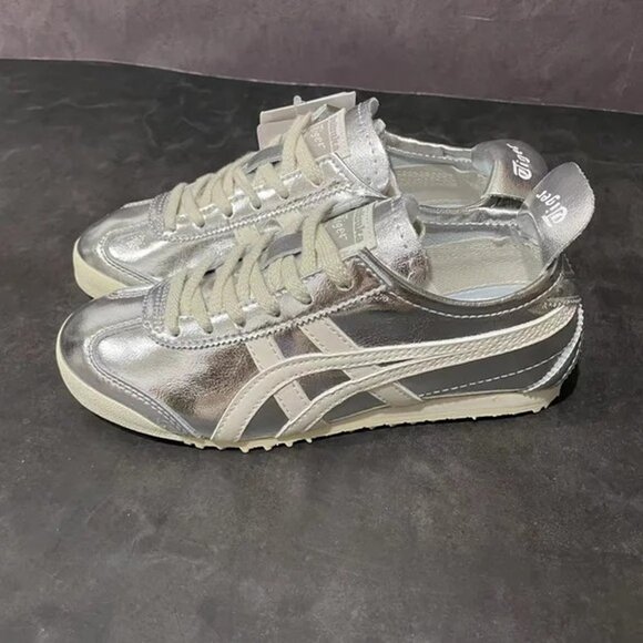 Onitsuka Tiger by Asics Metallic Silver Metallic Sneakers - Picture 3 of 6